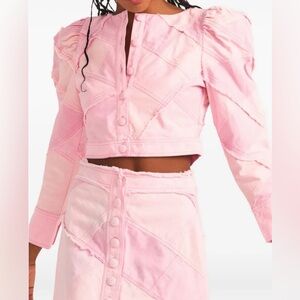 NWT LoveShackFancy Eleora Cropped Jacket